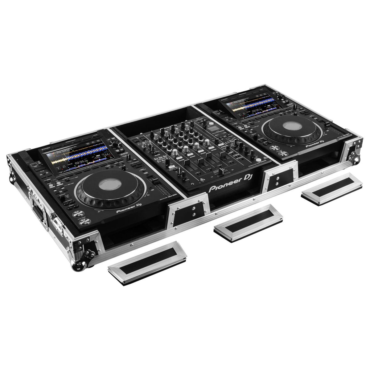 Odyssey FZ12CDJWXD2 - Extra Deep DJ Coffin Case for 12″ Format DJ Mixer and Two Media Players.