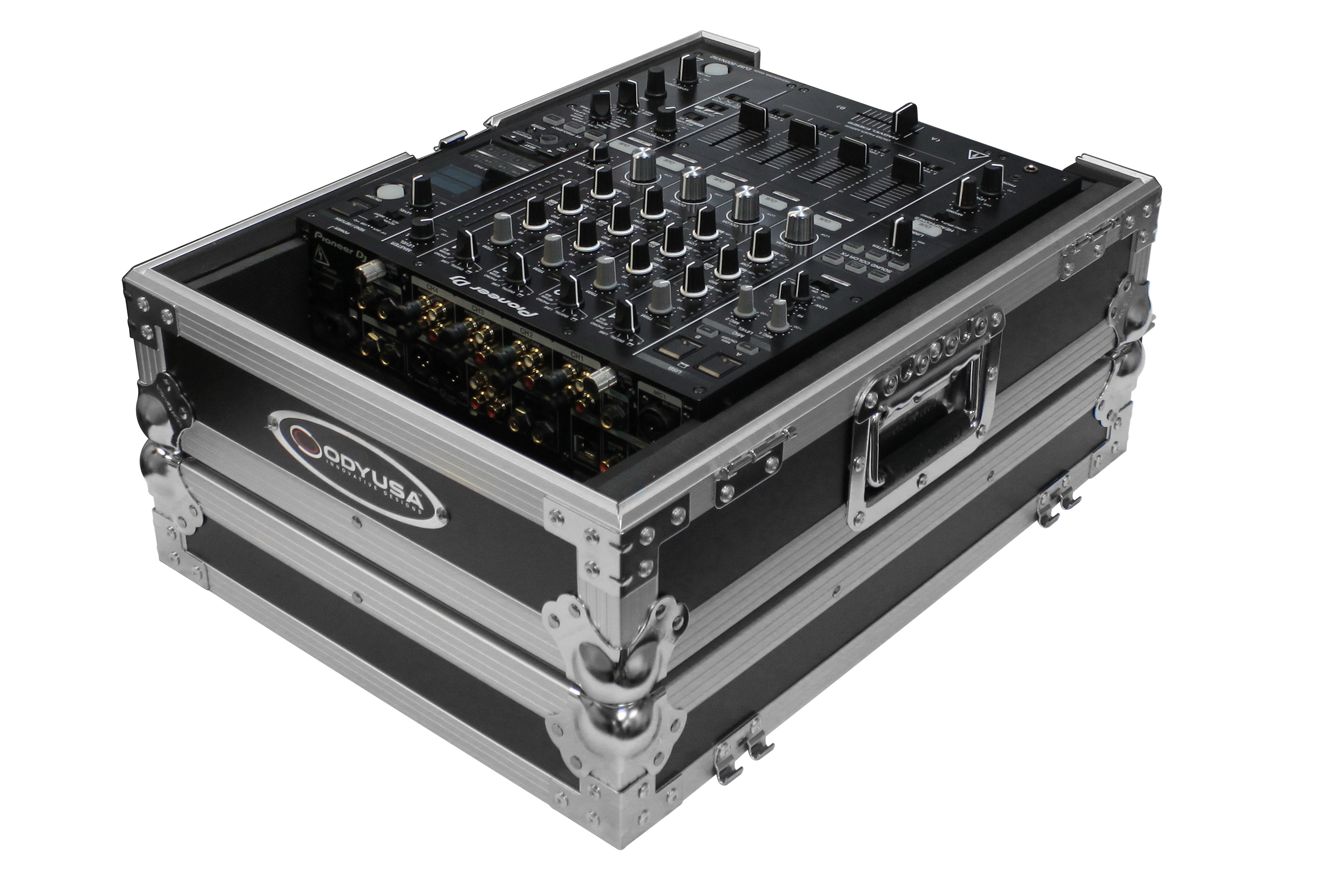 Odyssey FZ12MIXXD - Universal 12" Format DJ Mixer Case Pro-Duty with Extra Deep Rear Cable Space