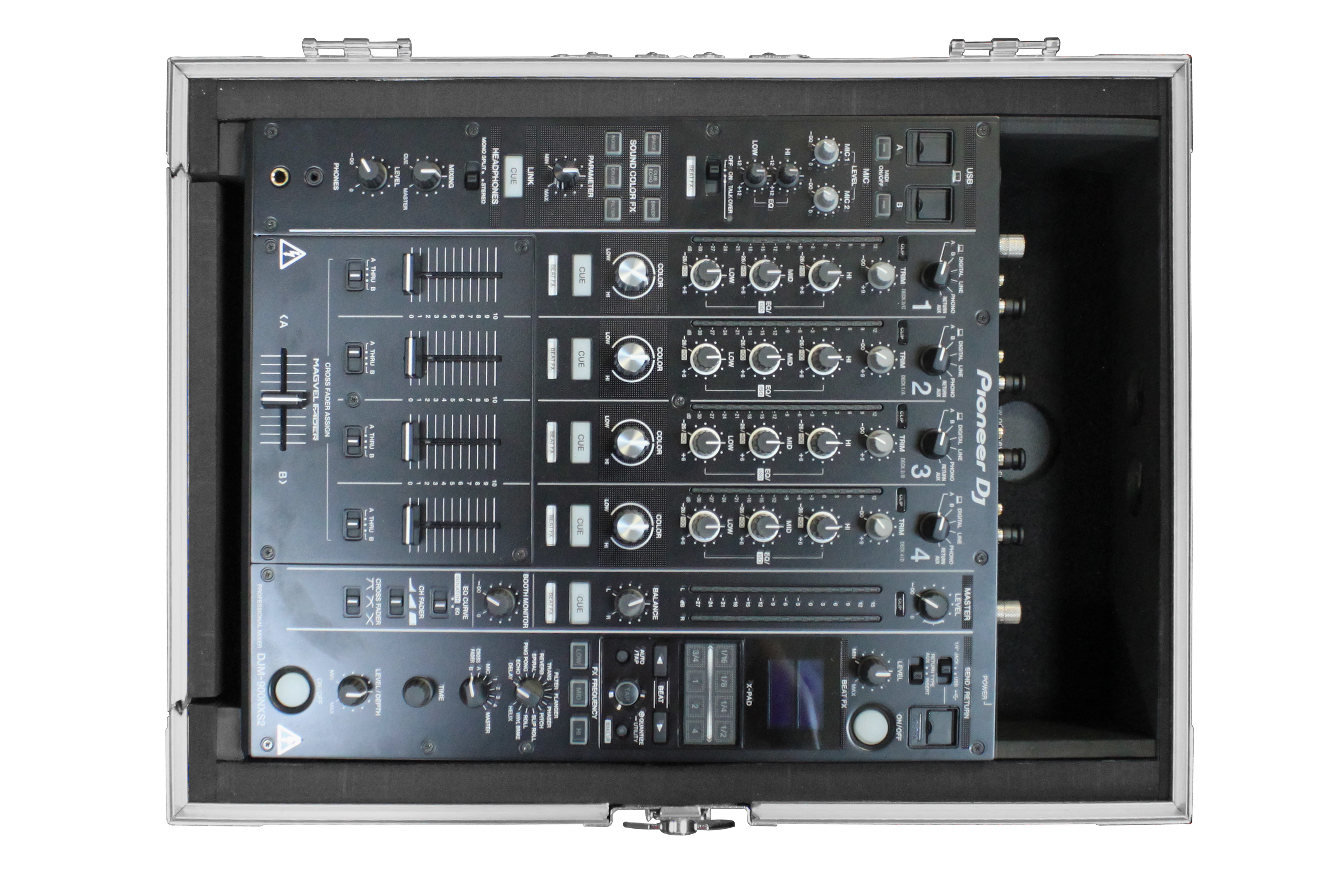 Odyssey FZ12MIXXD - Universal 12" Format DJ Mixer Case Pro-Duty with Extra Deep Rear Cable Space