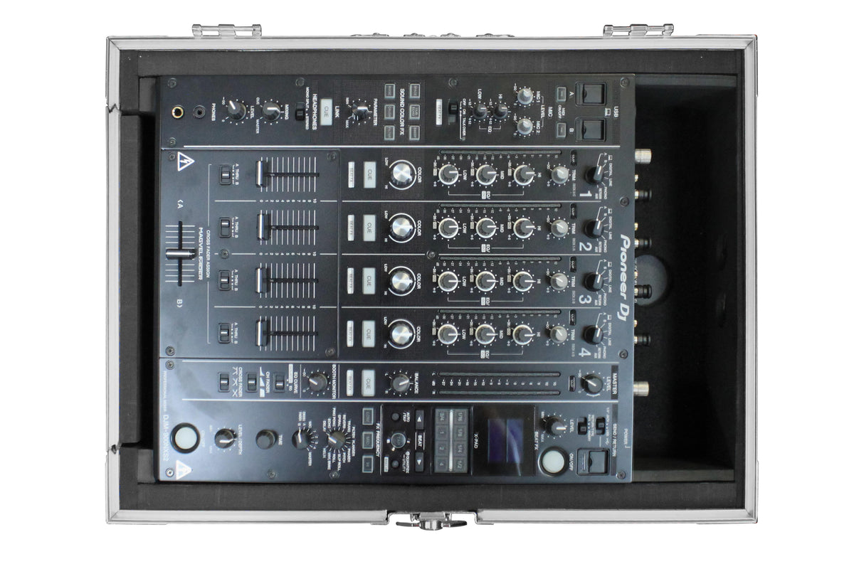 Odyssey FZ12MIXXD - Universal 12" Format DJ Mixer Case Pro-Duty with Extra Deep Rear Cable Space.