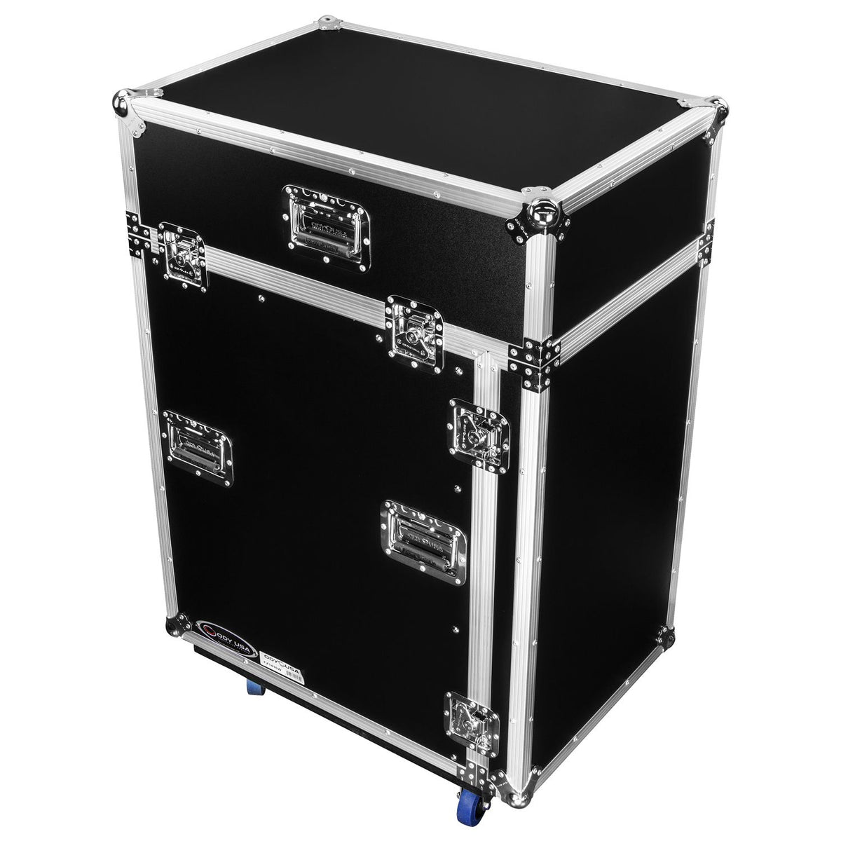Odyssey FZ1416W - 14U Top Slanted 16U Vertical Pro Combo Rack with Casters.