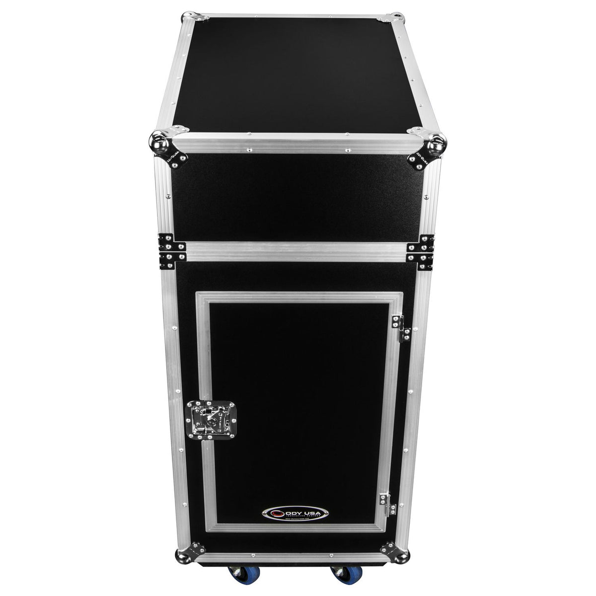 Odyssey FZ1416W - 14U Top Slanted 16U Vertical Pro Combo Rack with Casters.