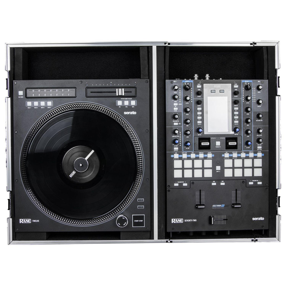 Odyssey FZ1RA1272W - Reversible Compact Rane Twelve and Rane Seventy / Seventy-Two Battle DJ Coffin Flight Case