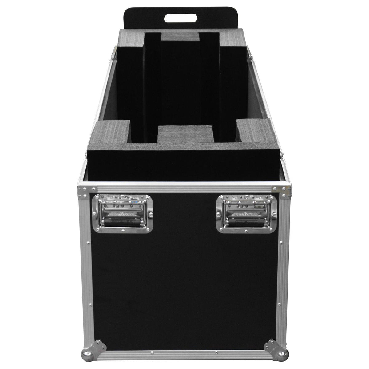 Odyssey FZ2FSM65W - Dual 60-65" Flat Screen Monitor Flight Case with Casters.