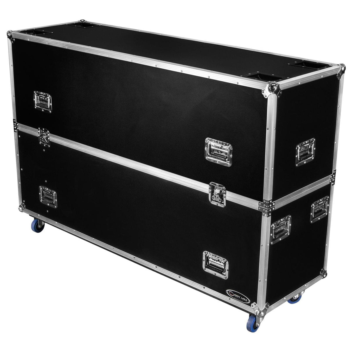 Odyssey FZ2FSM75W - Dual 75" Flat Screen Monitor Case with Casters.
