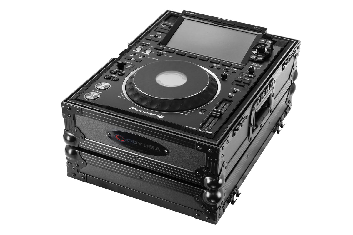 Odyssey FZ3000BL - Pioneer CDJ3000 Flight Case in Black with Removable Back Panel.
