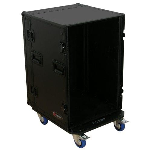Odyssey FZAR16WBL - Black 16U Pro Amp Rack with Casters.