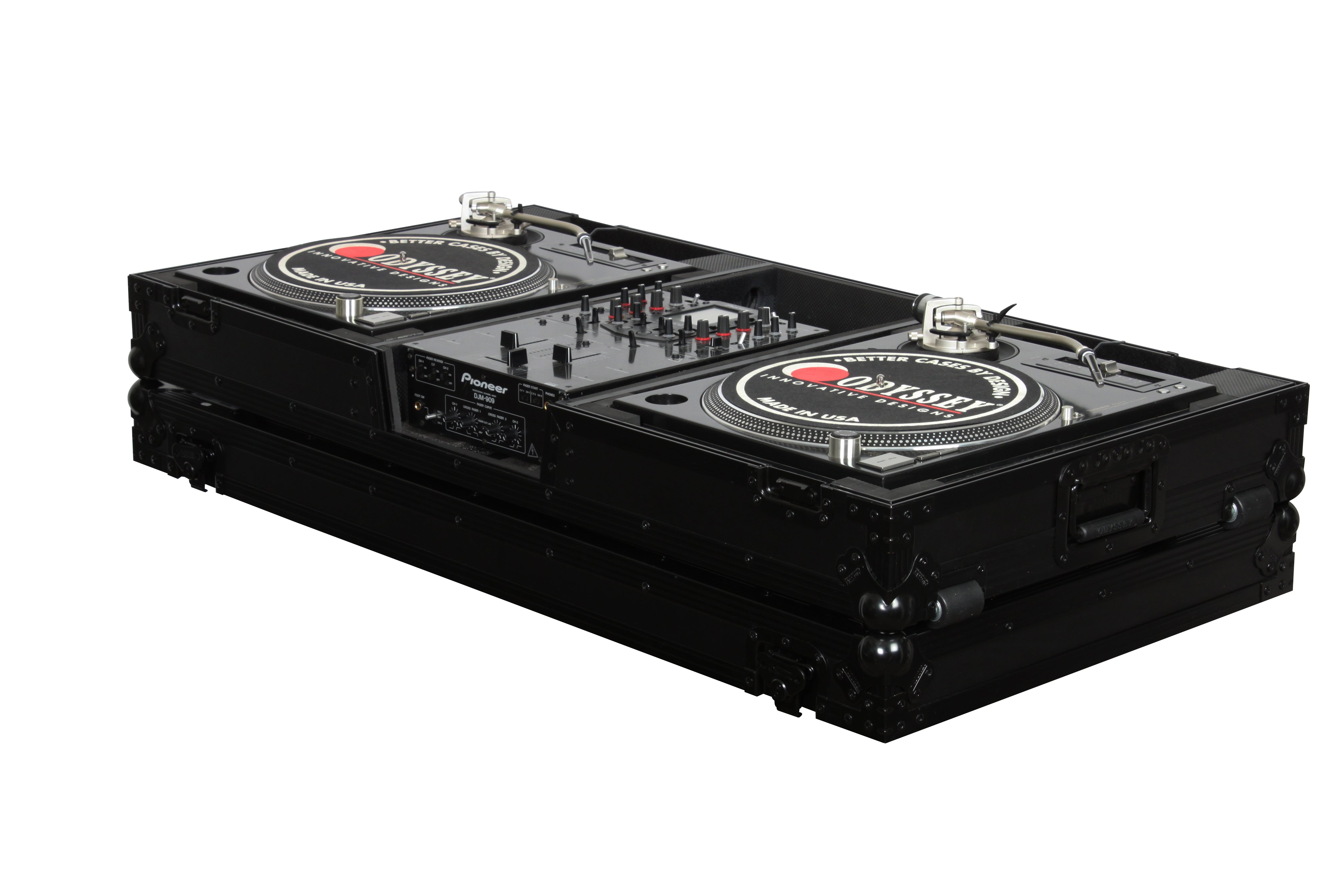 Odyssey FZBM10WBL - Coffin, Fits 10" Mixer + 2 Turntables In Battle Mode
