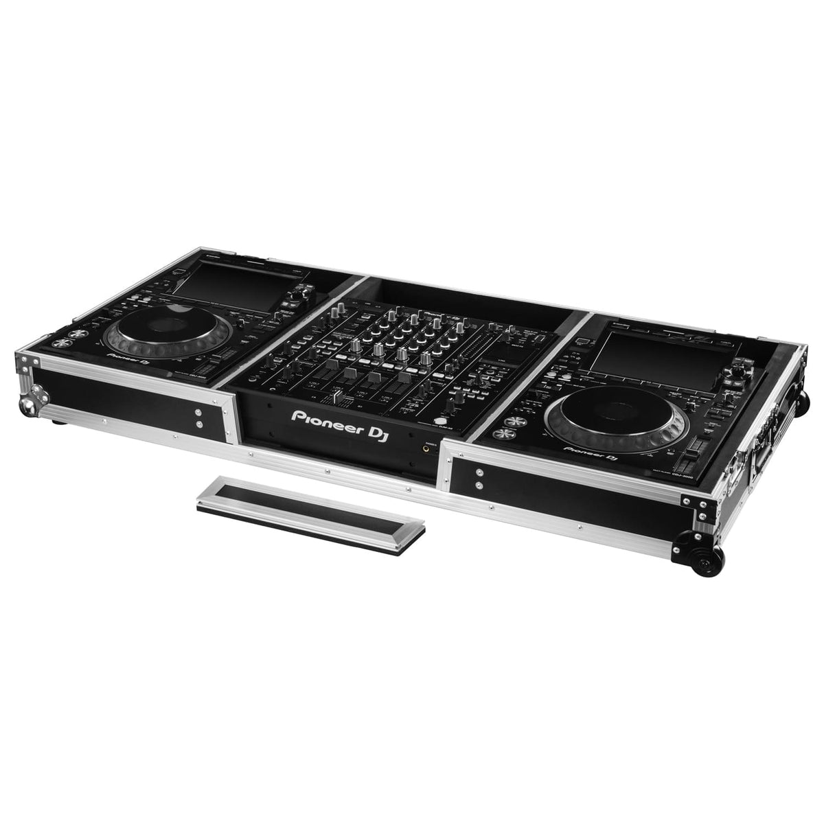 Odyssey FZDJMA9CDJW - Coffin with Wheels for DJM-A9 and CDJ-3000 or Similar Size Gear.