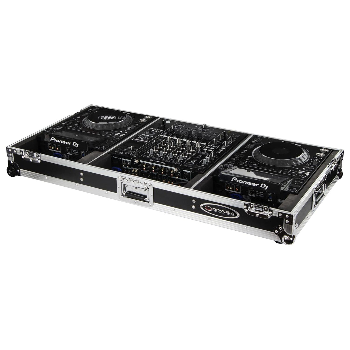 Odyssey FZDJMA9CDJW - Coffin with Wheels for DJM-A9 and CDJ-3000 or Similar Size Gear.