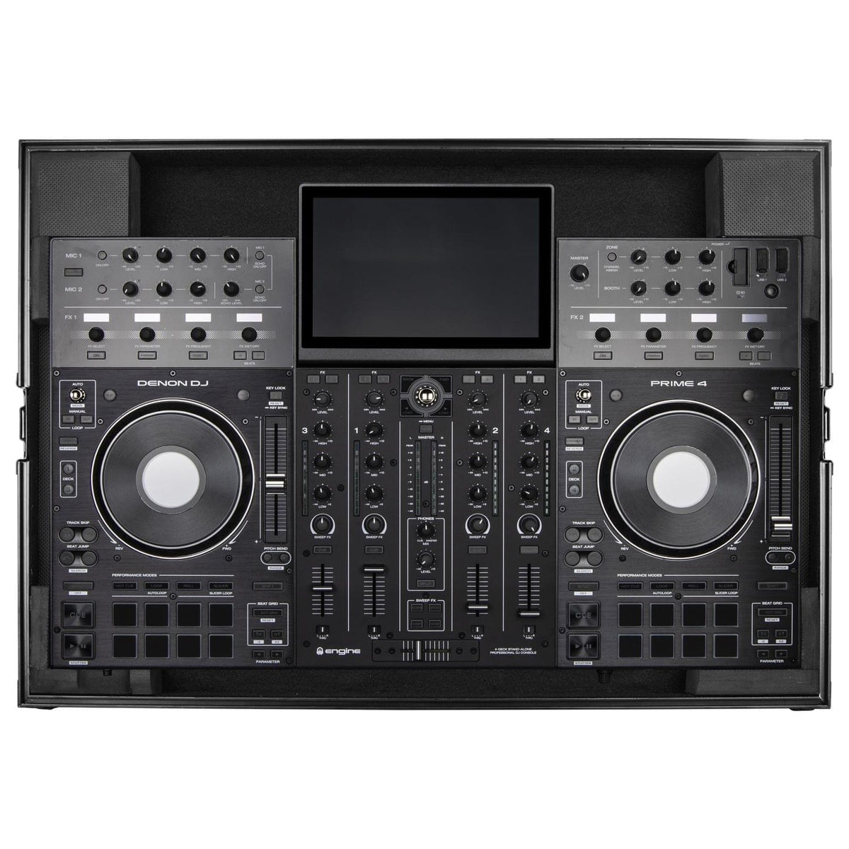 Odyssey FZDNPRIME4BL - Black Low Profile Flight Case.
