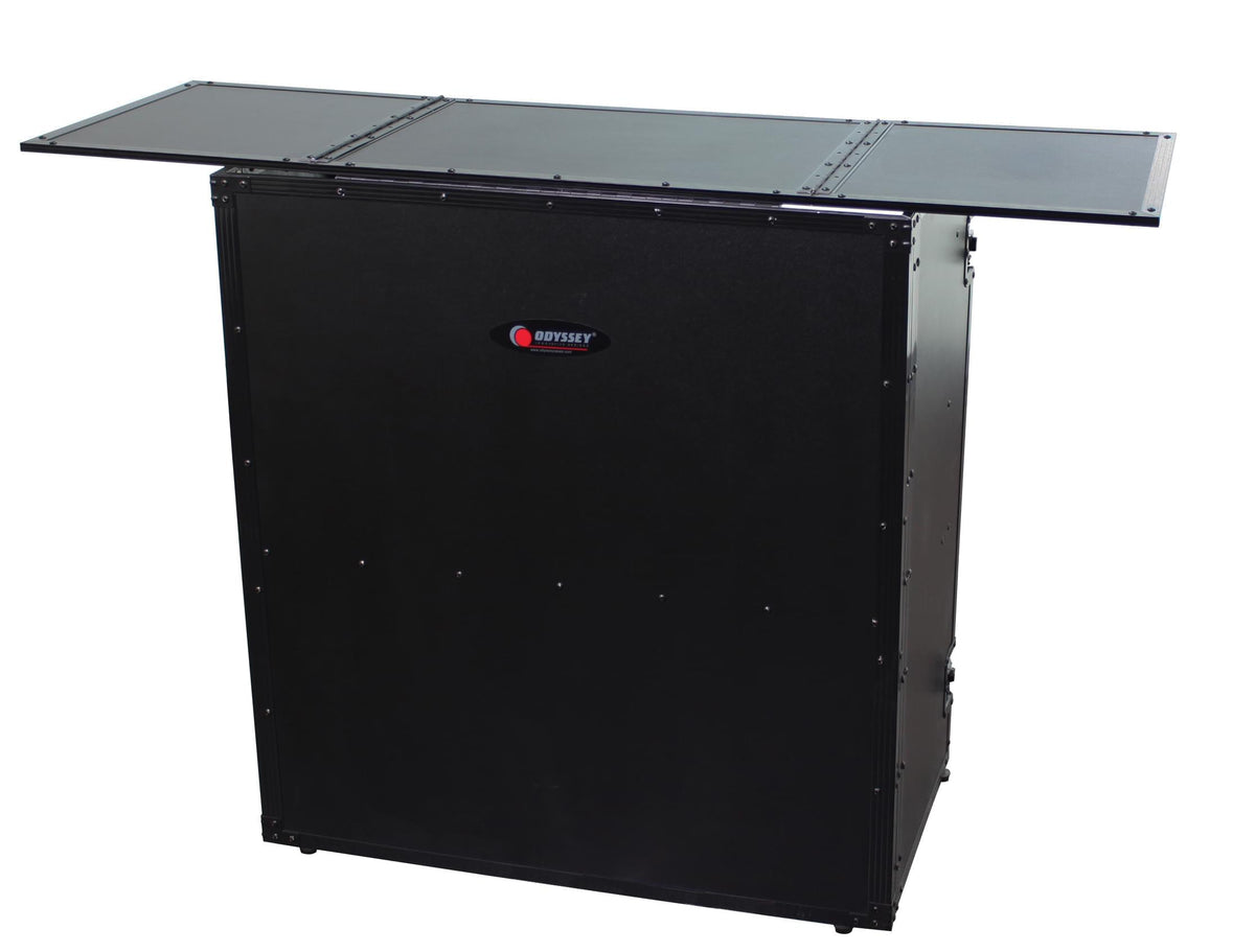 Odyssey FZF5437TBL - All Black Label Fold-Out DJ Table Stand.