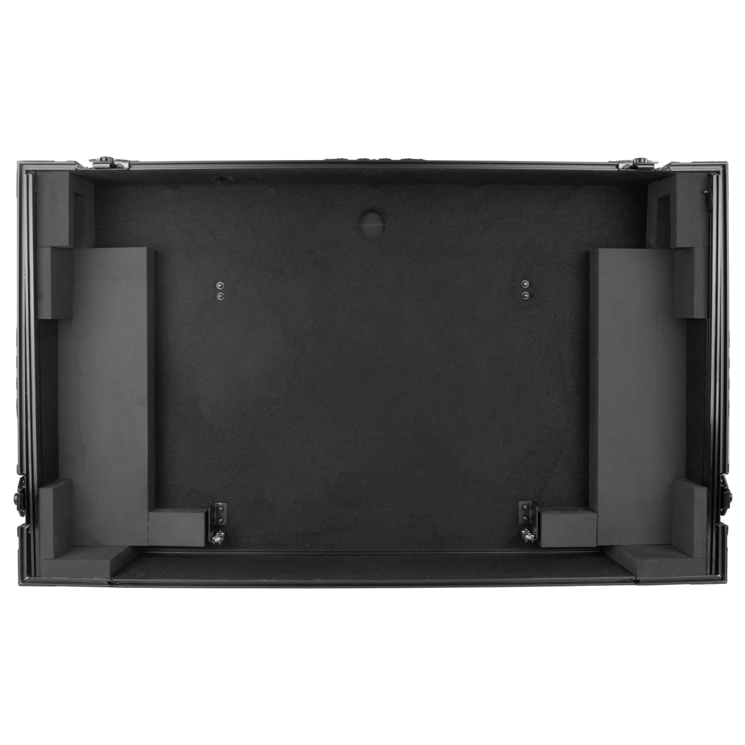 Odyssey FZGSATXDJAZWBL - AlphaTheta XDJ-AZ Dual 1U Rack Space Black Label Flight Case with Glide Style Laptop Platform and Wheels