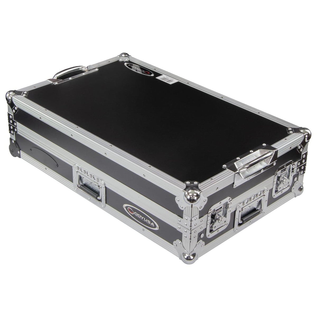 Odyssey FZGSDDJFLX10CW - Pioneer DJ DDJ-FLX10 1U Flight Case with Glide Style Laptop Platform and Corner Wheels (CONTROLLER NOT INCLUDED).