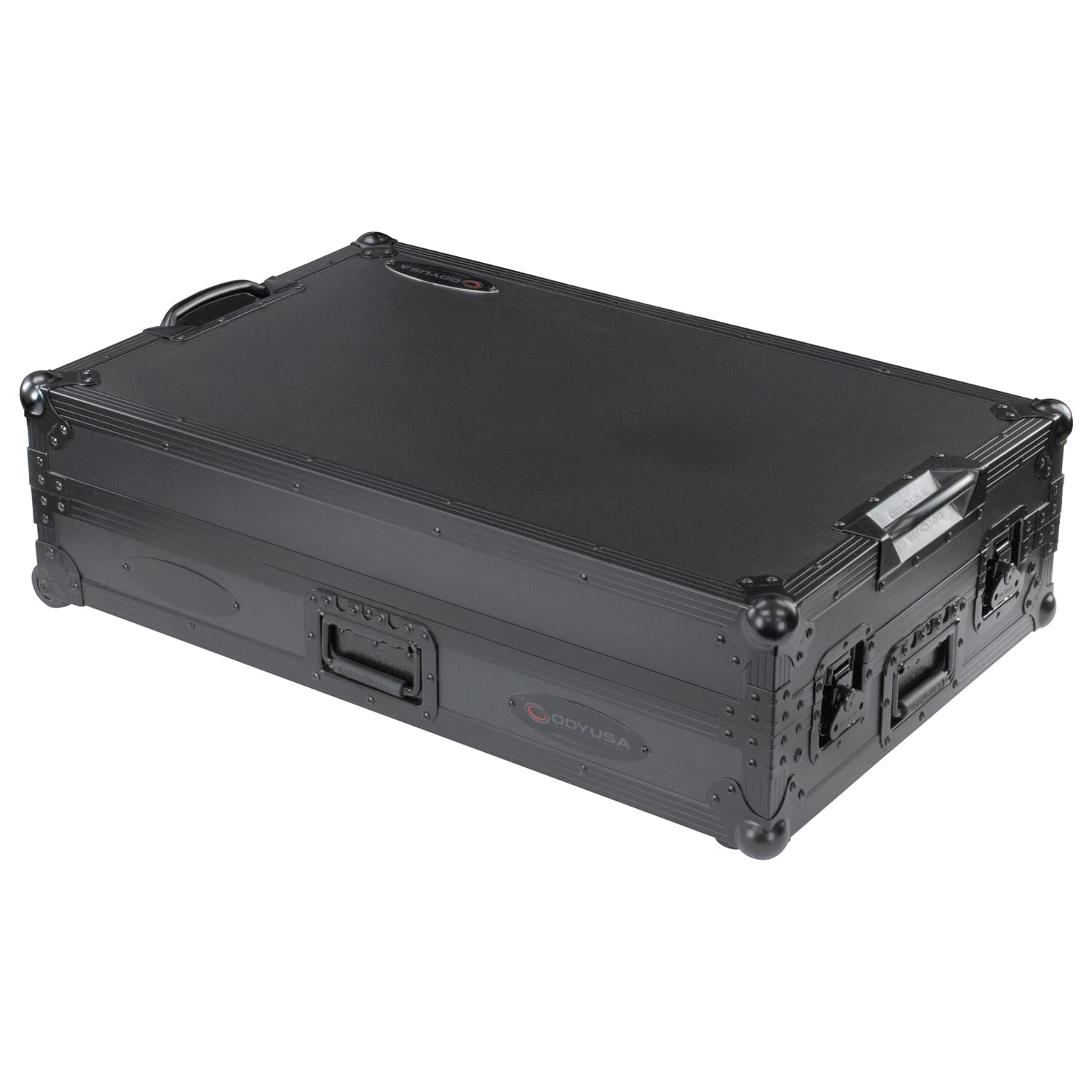 Odyssey FZGSDDJFLX10CWBL - Black Label, 1U Flight Case for the Pioneer DJ DDJ-FLX10 Controller with Glide Style Laptop Platform and Corner Wheels (CONTROLLER NOT INCLUDED)