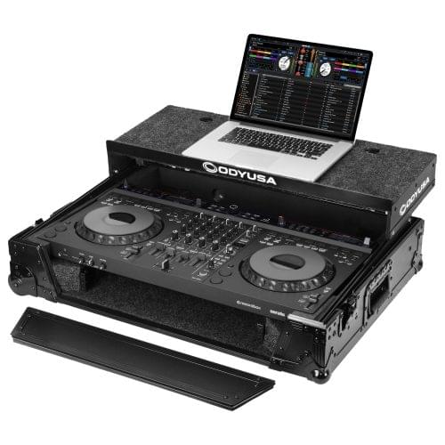 Odyssey FZGSDDJGRV6BL1UCW - AlphaTheta DDJ-GRV6 1U Case in Black with Patented Glide Platform and Corner Wheels.
