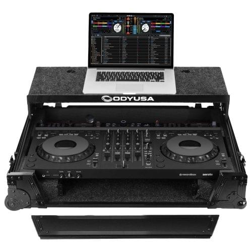 Odyssey FZGSDDJGRV6BL1UCW - AlphaTheta DDJ-GRV6 1U Case in Black with Patented Glide Platform and Corner Wheels.