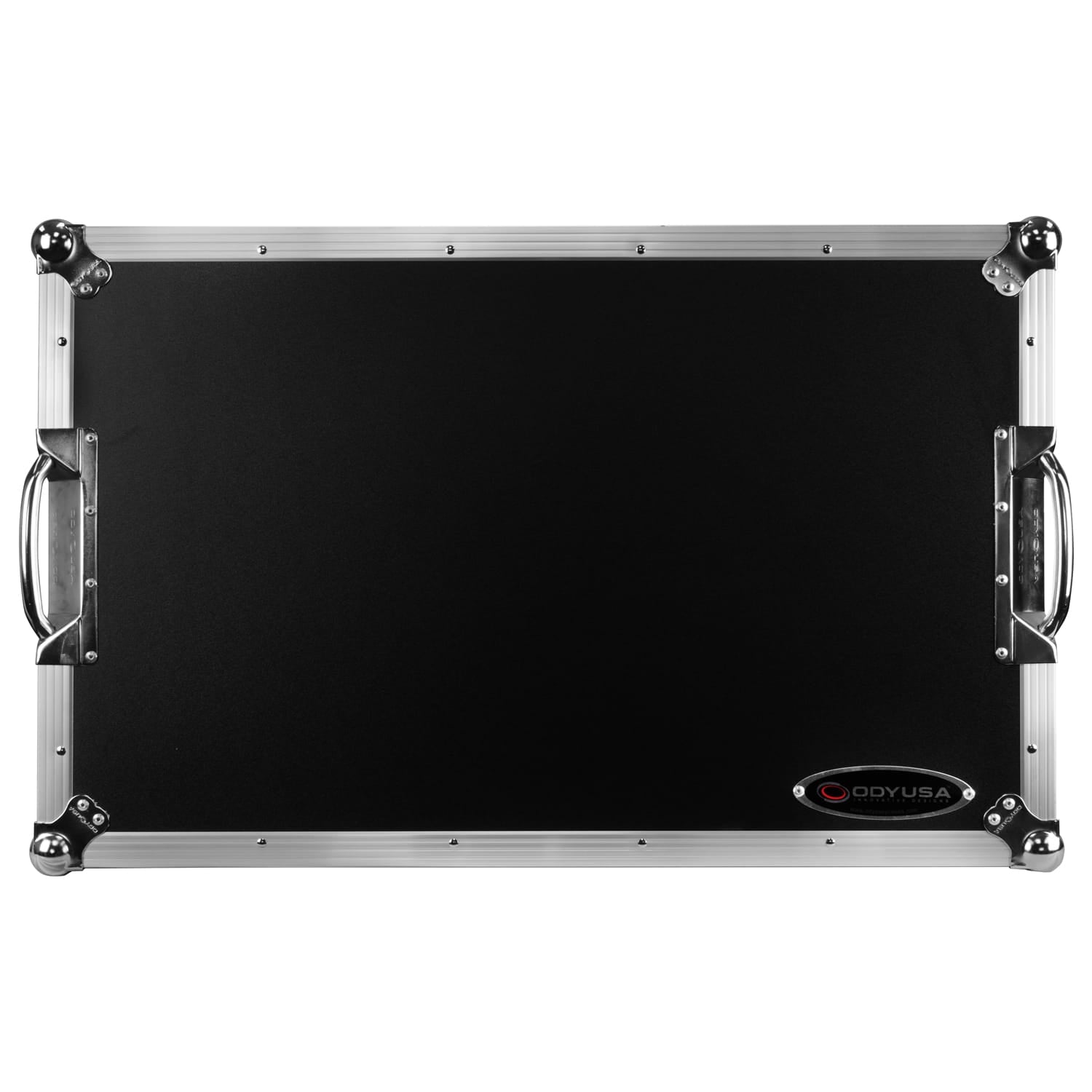 Odyssey FZGSDDJREV5CW - Odyssey DDJ-REV5 1U Flight Case with Glide Style Laptop Platform and Corner Wheels