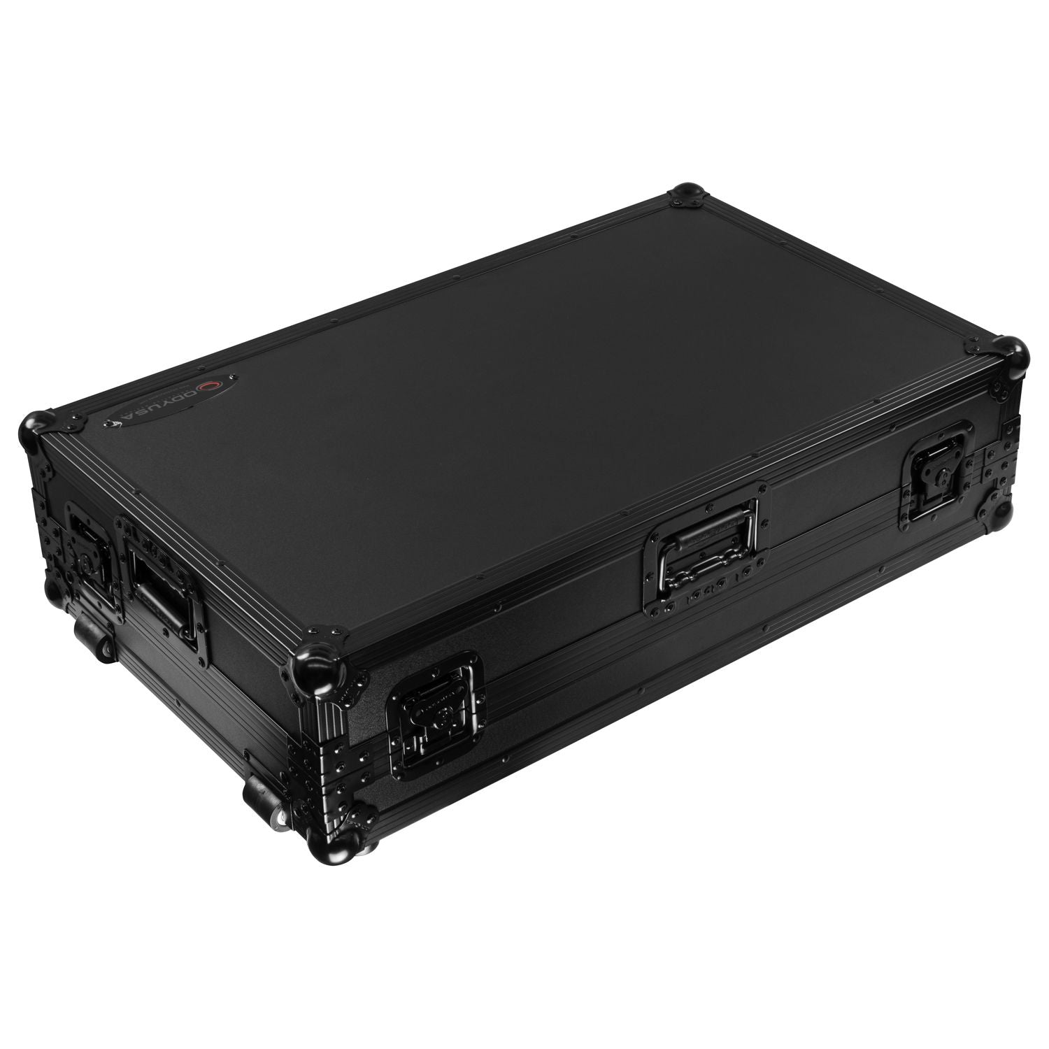 Odyssey FZGSDDJREV7WBL - Pioneer DDJ-REV7 Black Glide Style Flight Case with Wheels and Laptop Platform