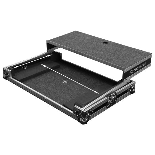 Odyssey FZGSDJC1L - Universal Larger Medium / Large Size DJ Controller Flight Case with Glide Platform