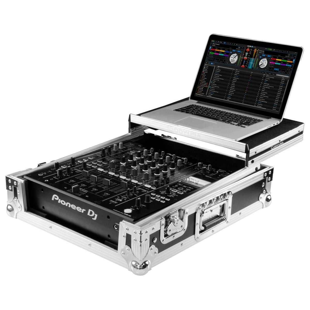 Odyssey FZGSDJMA9 - Pioneer DJ DJM-A9 Flight Case with Glide Style Laptop Platform.