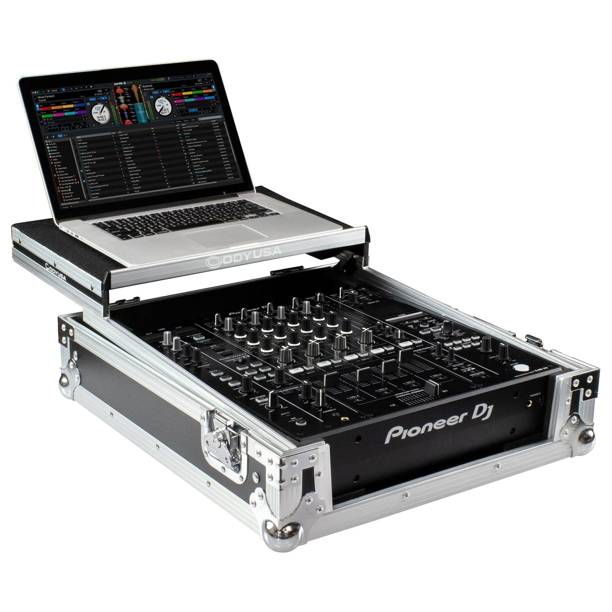 Odyssey FZGSDJMA9 - Pioneer DJ DJM-A9 Flight Case with Glide Style Laptop Platform.
