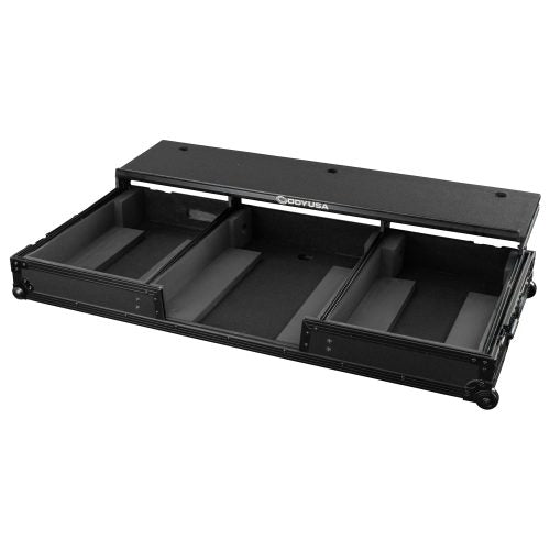 Odyssey FZGSDJMA9CDJWBL - Odyssey Glide Style Black Label DJ Coffin Flight Case with Wheels for DJM-A9 and CDJ-3000 or Similar Size Gear