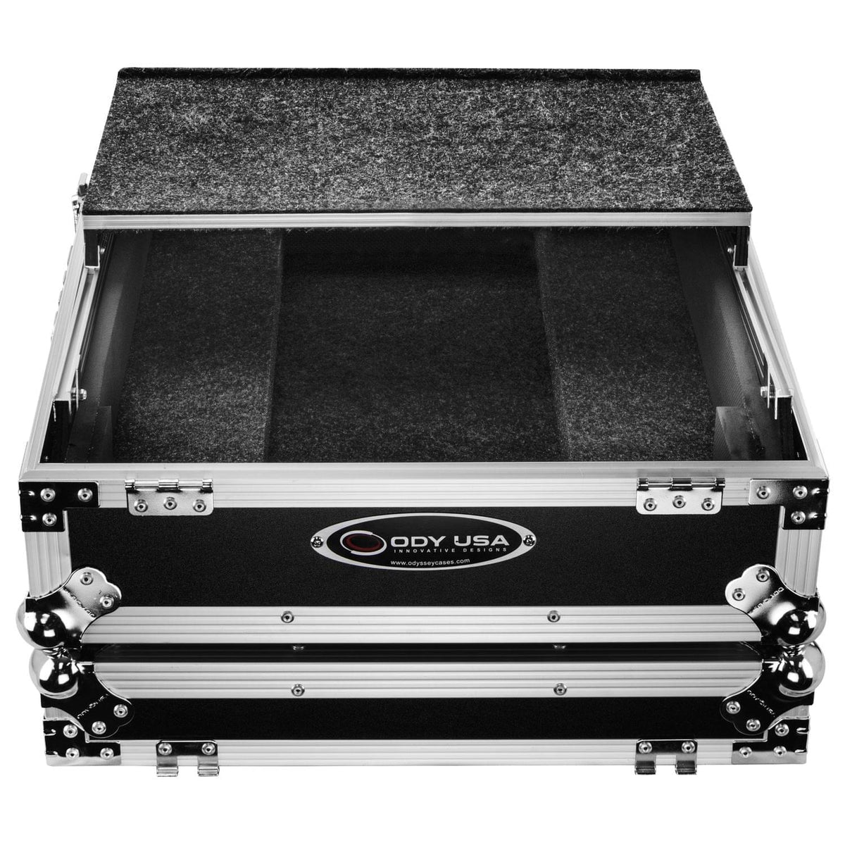 Odyssey FZGSDJMV10 - Pioneer DJM-V10 ATA Flight Case with Glide Laptop Platform.