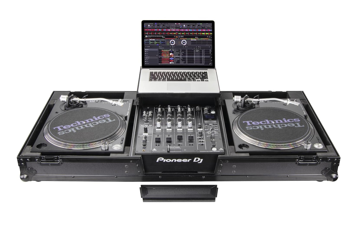 Odyssey FZGSLBM12WRBL - Universal Turntable DJ Coffin with Wheels.