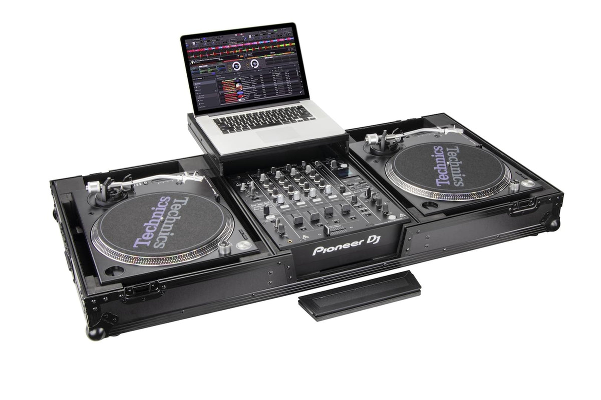 Odyssey FZGSLBM12WRBL - Universal Turntable DJ Coffin with Wheels.