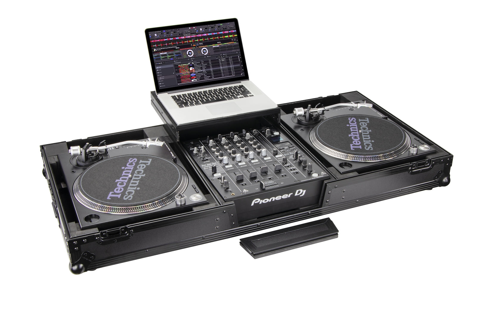 Odyssey FZGSLBM12WRBL - Universal Turntable DJ Coffin with Wheels