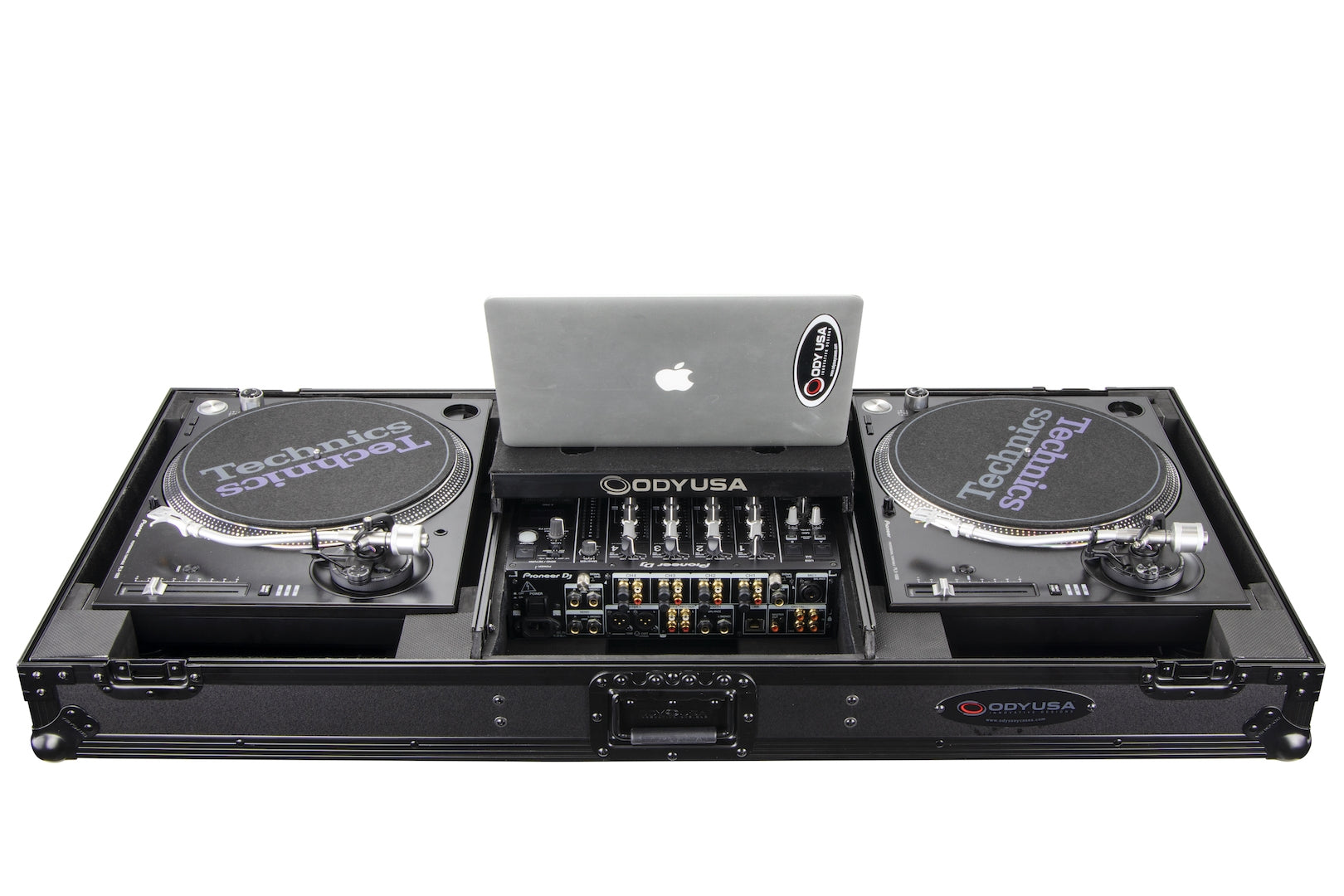 Odyssey FZGSLBM12WRBL - Universal Turntable DJ Coffin with Wheels