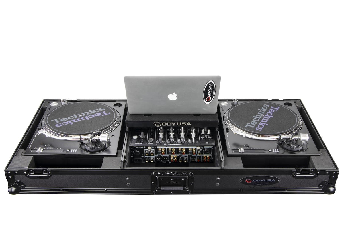 Odyssey FZGSLBM12WRBL - Universal Turntable DJ Coffin with Wheels.