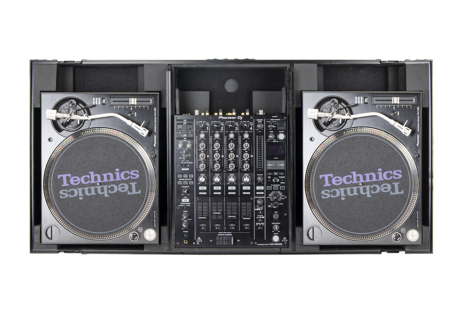 Odyssey FZGSLBM12WRBL - Universal Turntable DJ Coffin with Wheels
