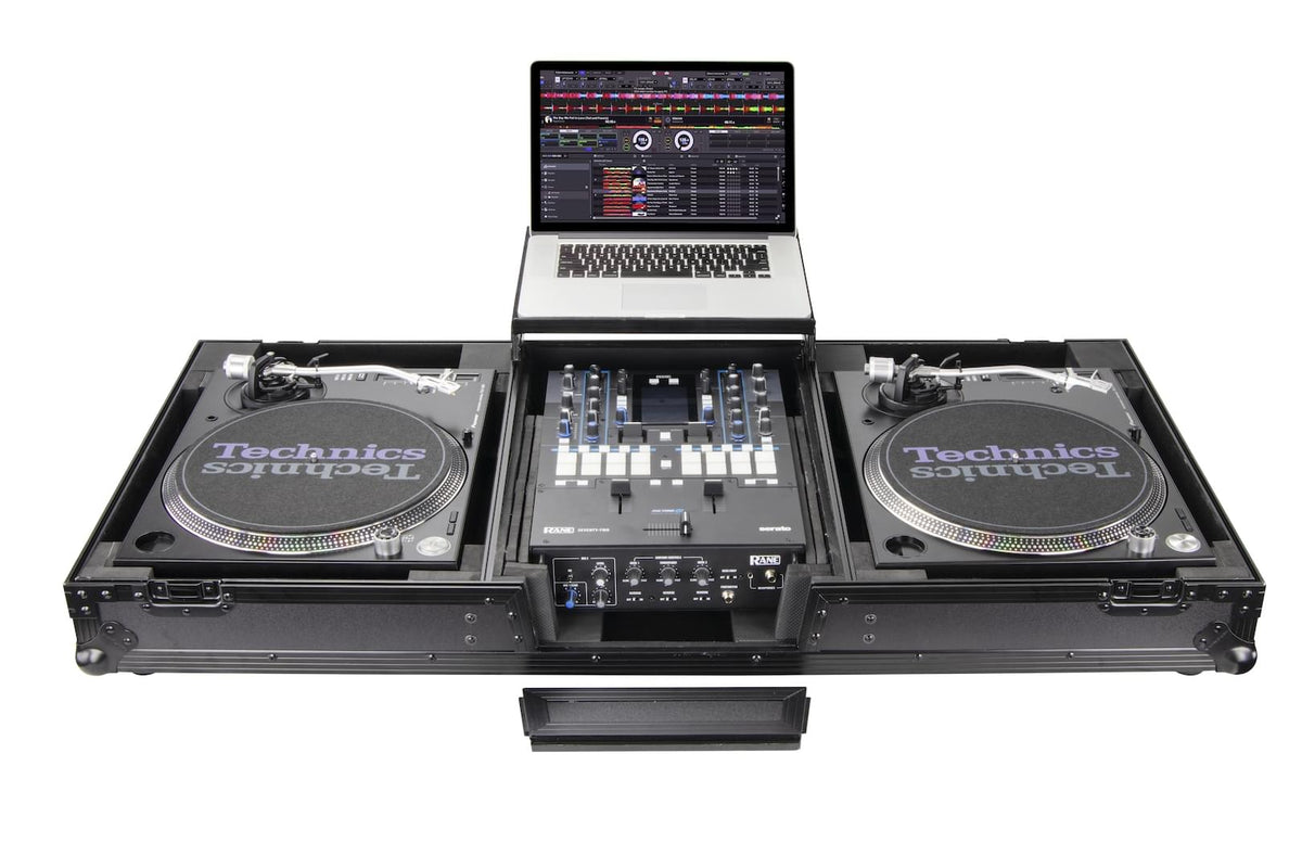 Odyssey FZGSLBM12WRBL - Universal Turntable DJ Coffin with Wheels.