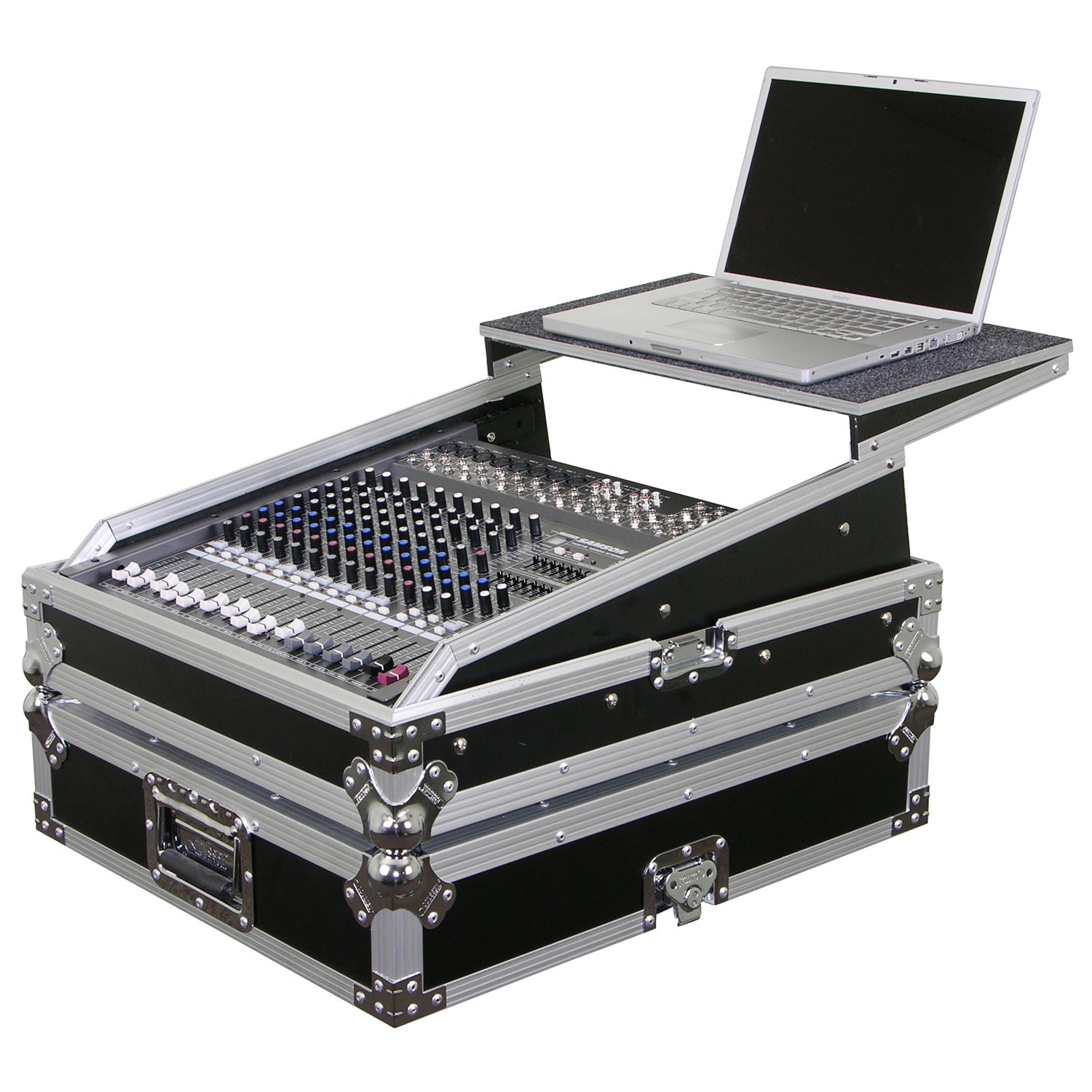 Odyssey FZGSMX1912 - Universal 12U Rack Mountable Mixer Flight Case with Glide Platform