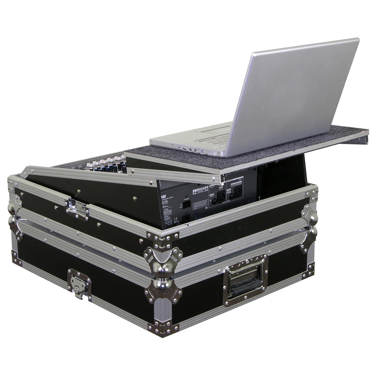 Odyssey FZGSMX1912 - Universal 12U Rack Mountable Mixer Flight Case with Glide Platform