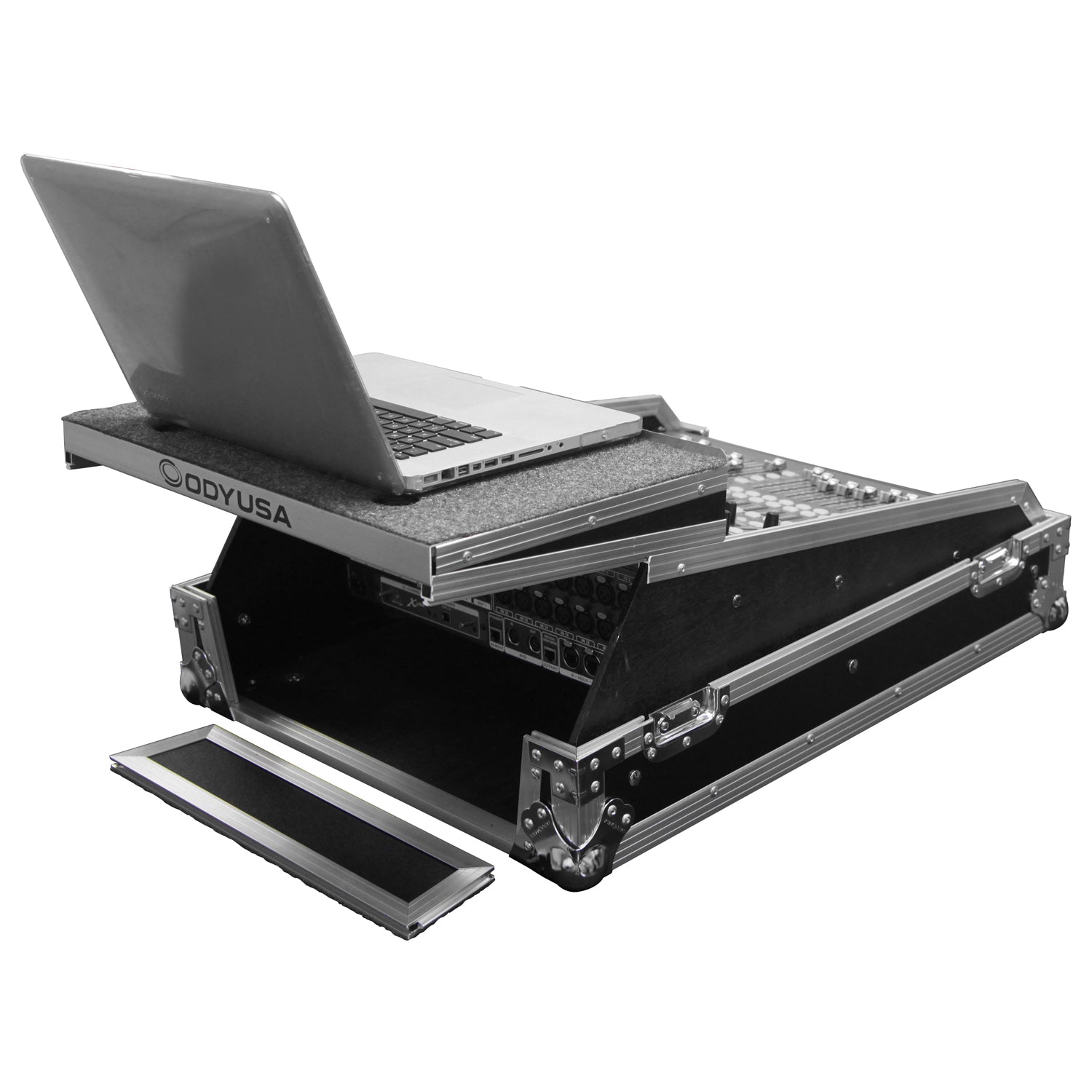 Odyssey FZGSMX1913 - Universal 13U Rack Mountable Mixer Flight Case with Glide Platform.