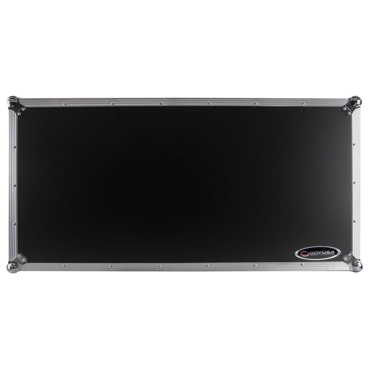 Odyssey FZGSP12CDJW2 - Universal 12″ Format DJ Mixer and Two Large Format Media Players Flight Coffin Case with Full Glide Platform.