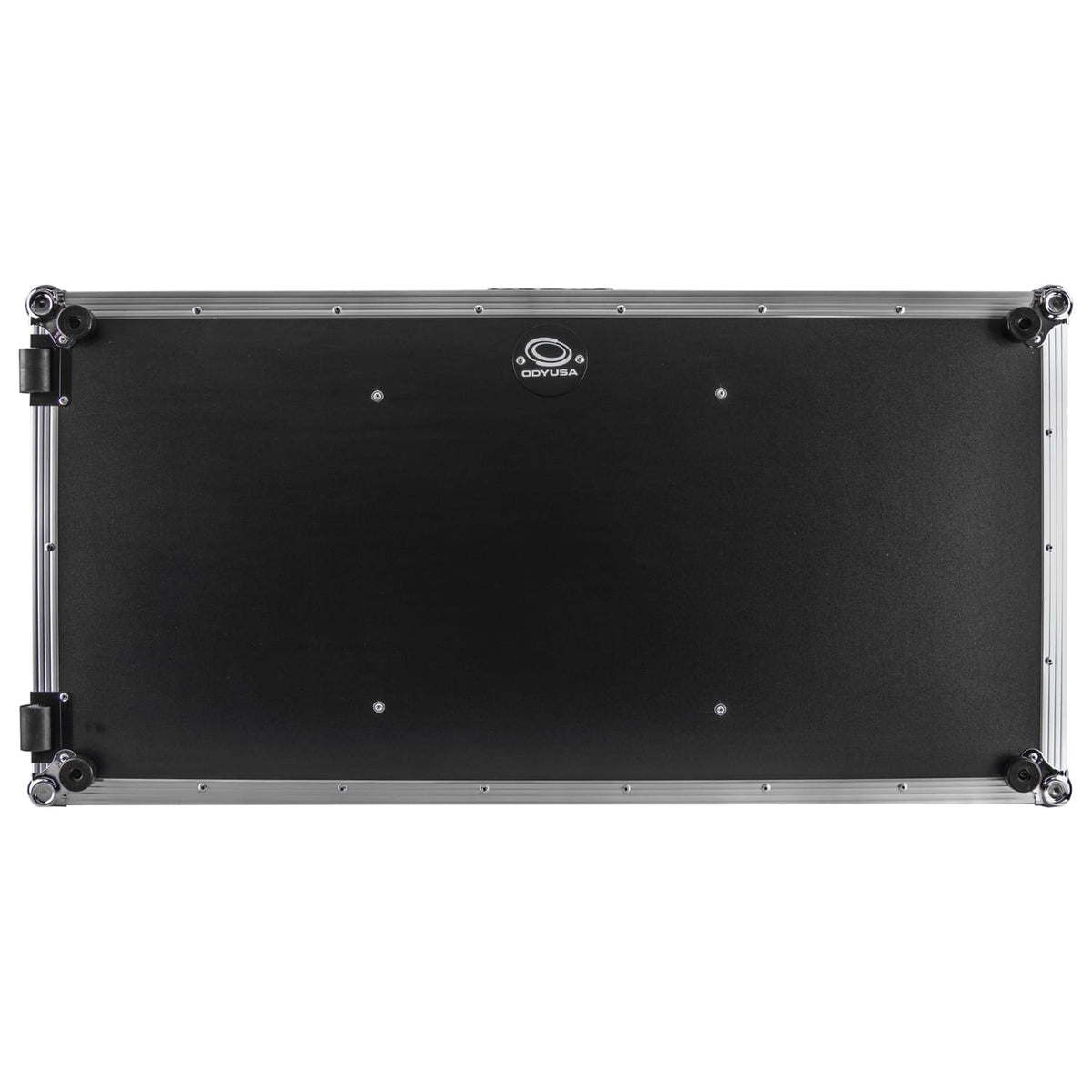 Odyssey FZGSP12CDJW2 - Universal 12″ Format DJ Mixer and Two Large Format Media Players Flight Coffin Case with Full Glide Platform.