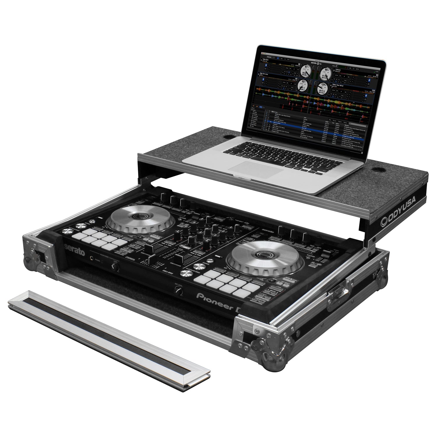 Odyssey FZGSPIDDJSR2 - Pioneer DDJ-SR2 Flight Case with Glide Platform.