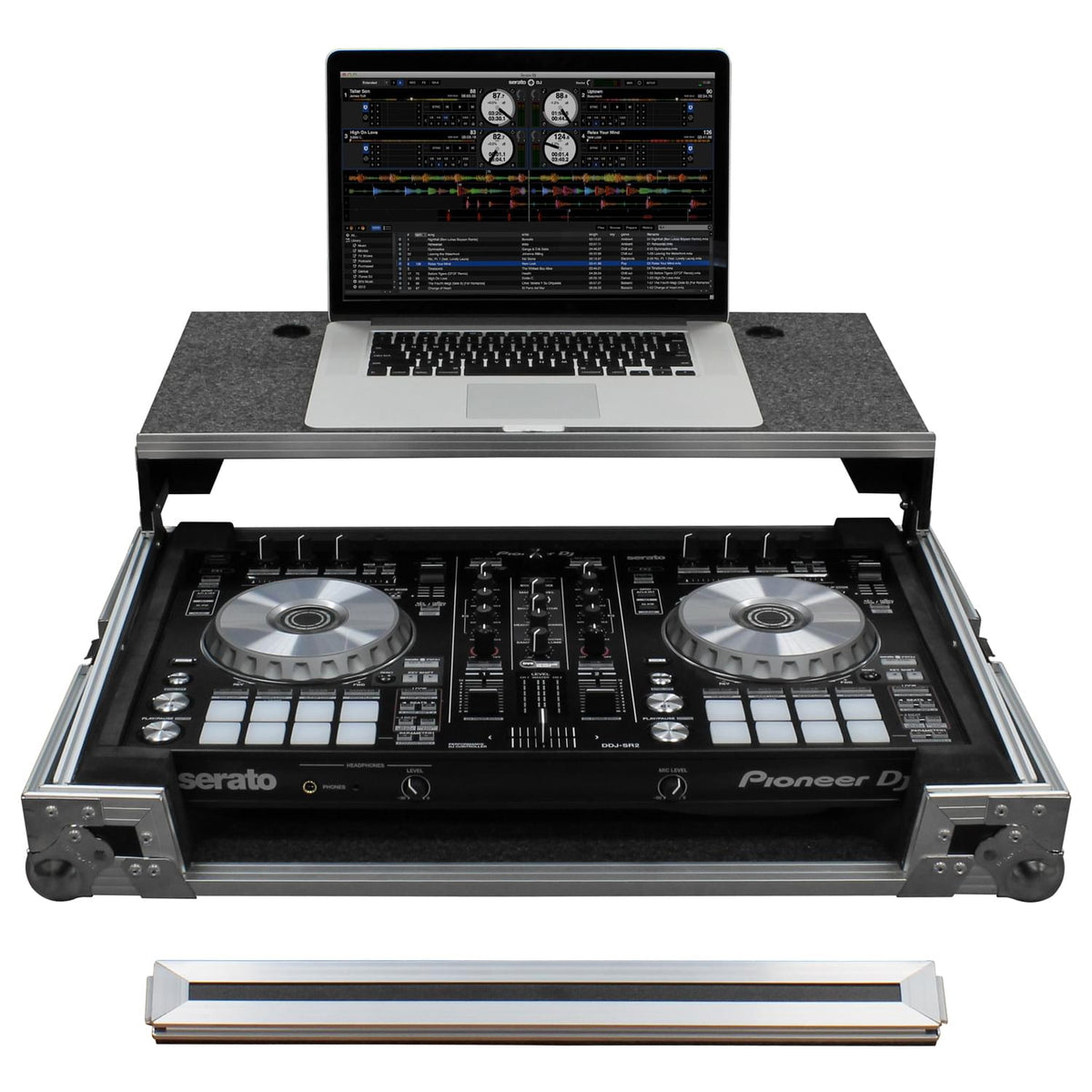 Odyssey FZGSPIDDJSR2 - Pioneer DDJ-SR2 Flight Case with Glide Platform.