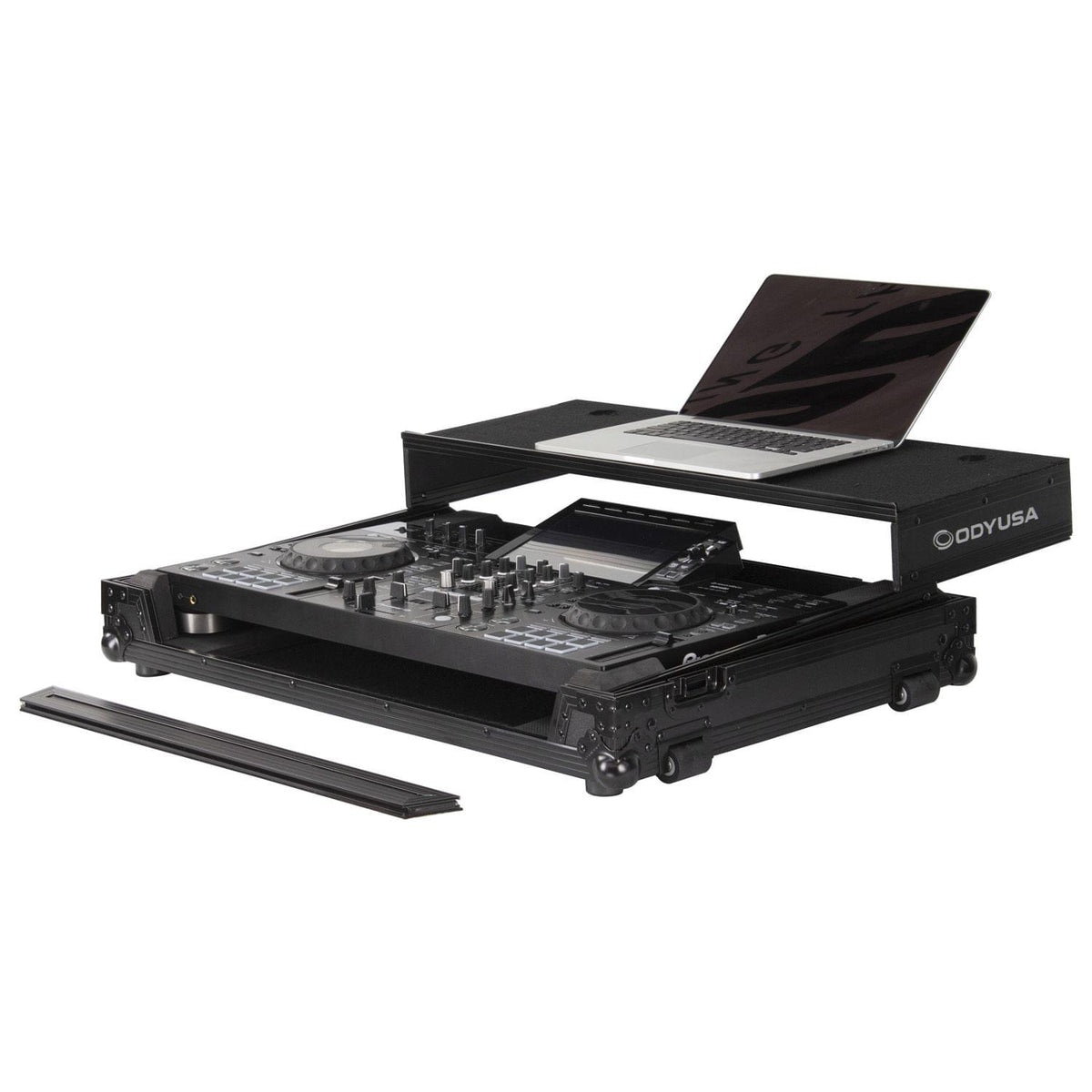 Odyssey FZGSPIXDJRX3WBL - Pioneer XDJ-RX3 Black Label Glide Style Flight Case with Wheels.
