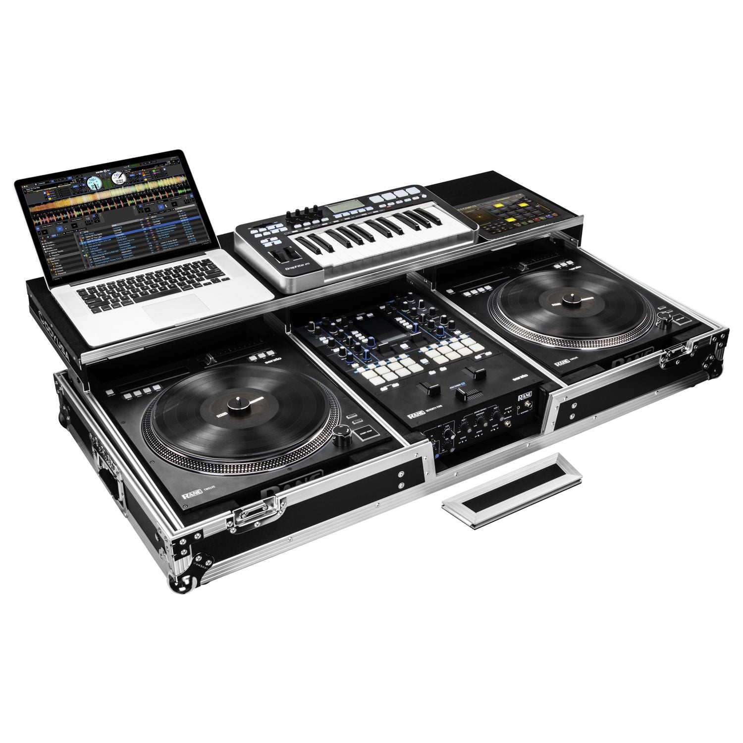 Odyssey FZGSPRA1272W - Rane Seventy / Seventy-Two and Rane Twelve Remixer Glide Style DJ Coffin Case.