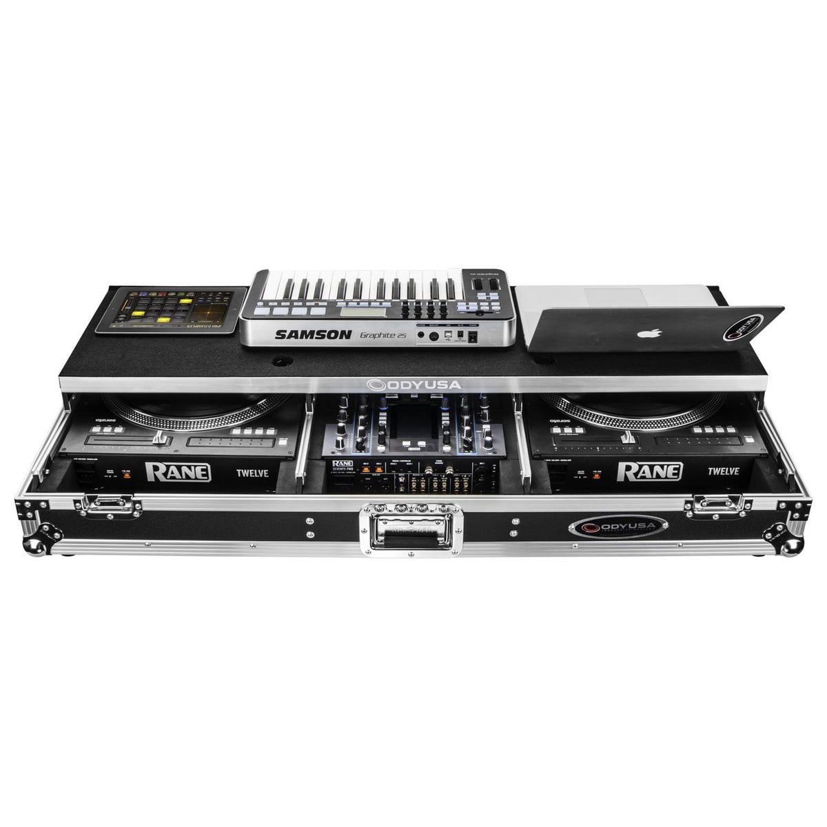 Odyssey FZGSPRA1272W - Rane Seventy / Seventy-Two and Rane Twelve Remixer Glide Style DJ Coffin Case.