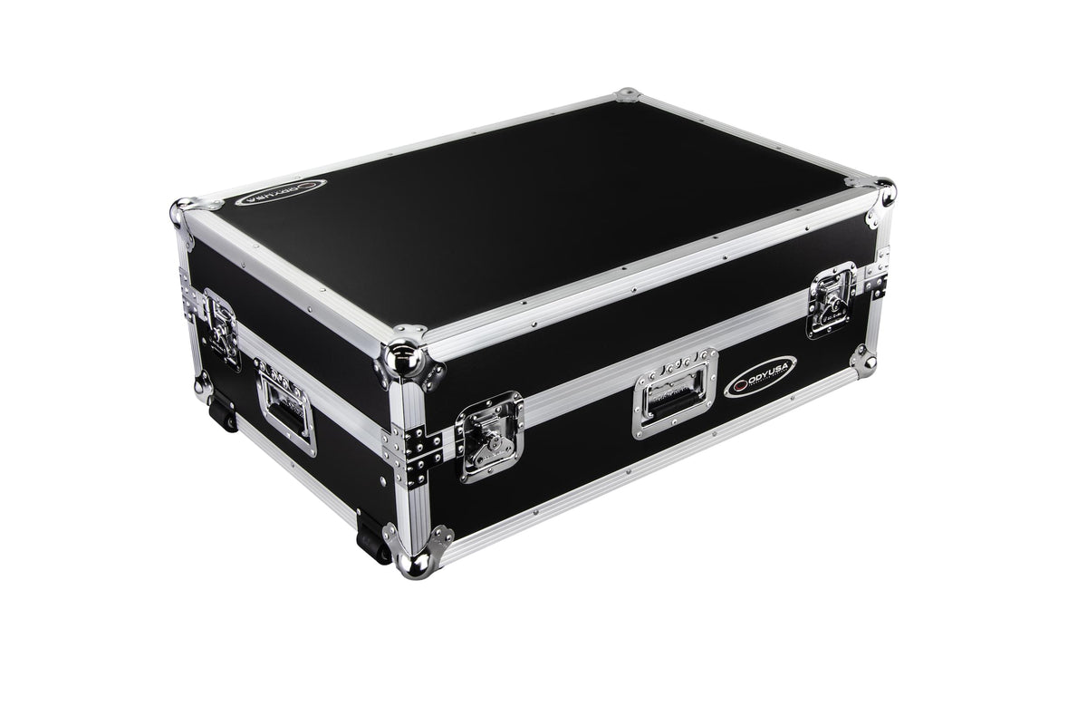 Odyssey FZGSPRIME4W2 - Denon Prime 4 Flight Case with Patented Glide Laptop Platform and 2U Rack Space.