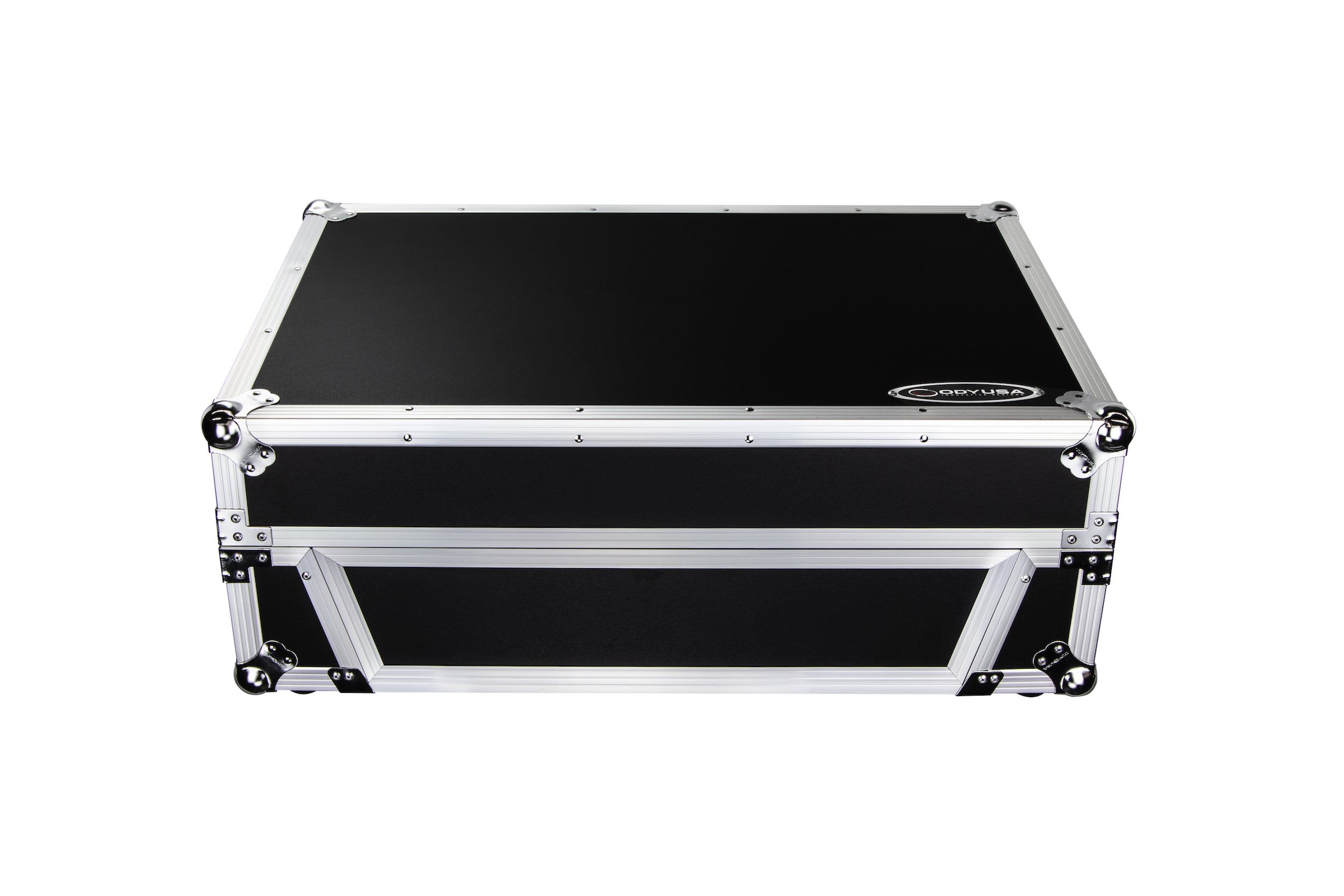 Odyssey FZGSPRIME4W2 - Denon Prime 4 Flight Case with Patented Glide Laptop Platform and 2U Rack Space