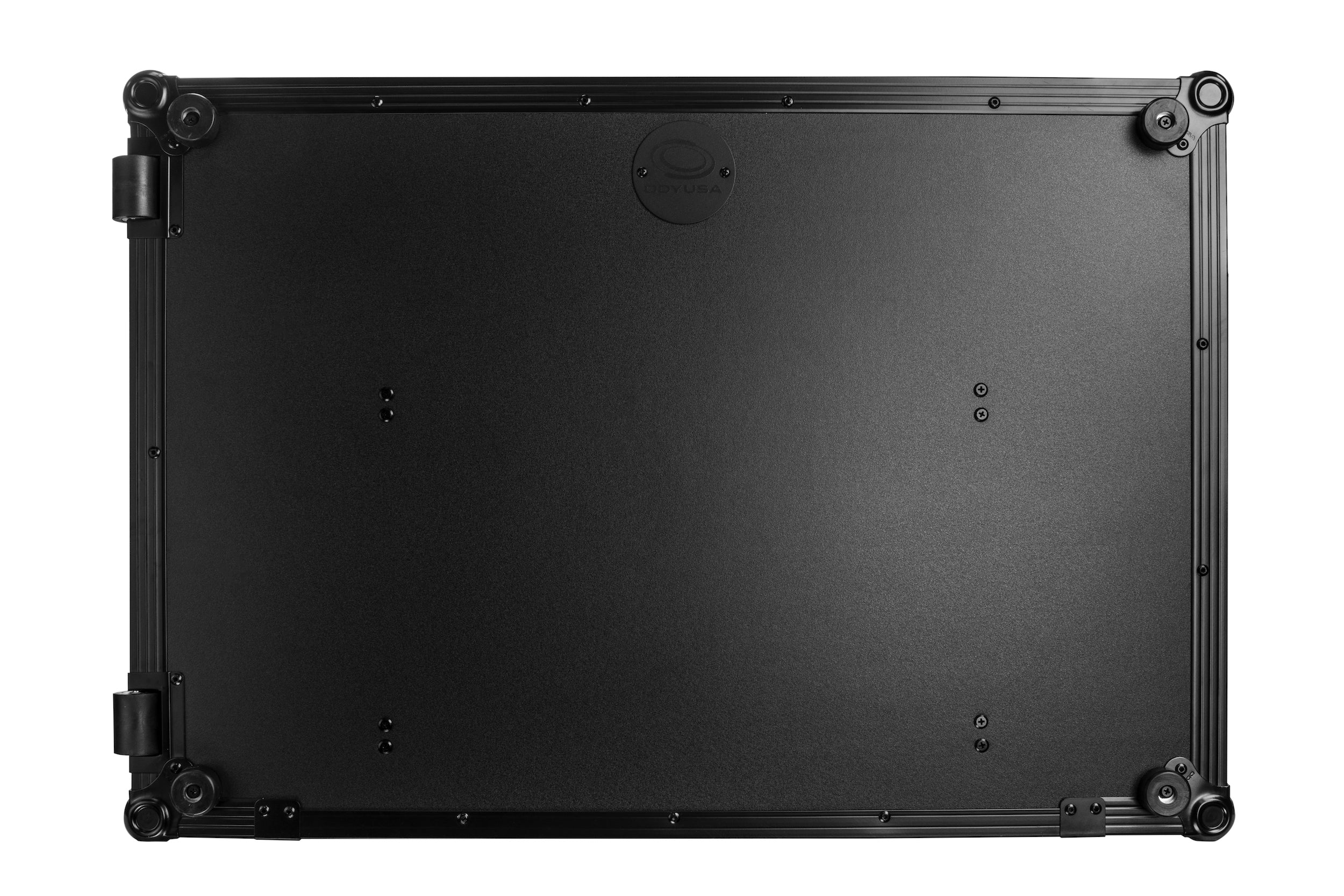 Odyssey FZGSPRIME4W2BL - Denon Prime 4 Black Flight Case with Patented Glide Laptop Platform and 2U Rack Space