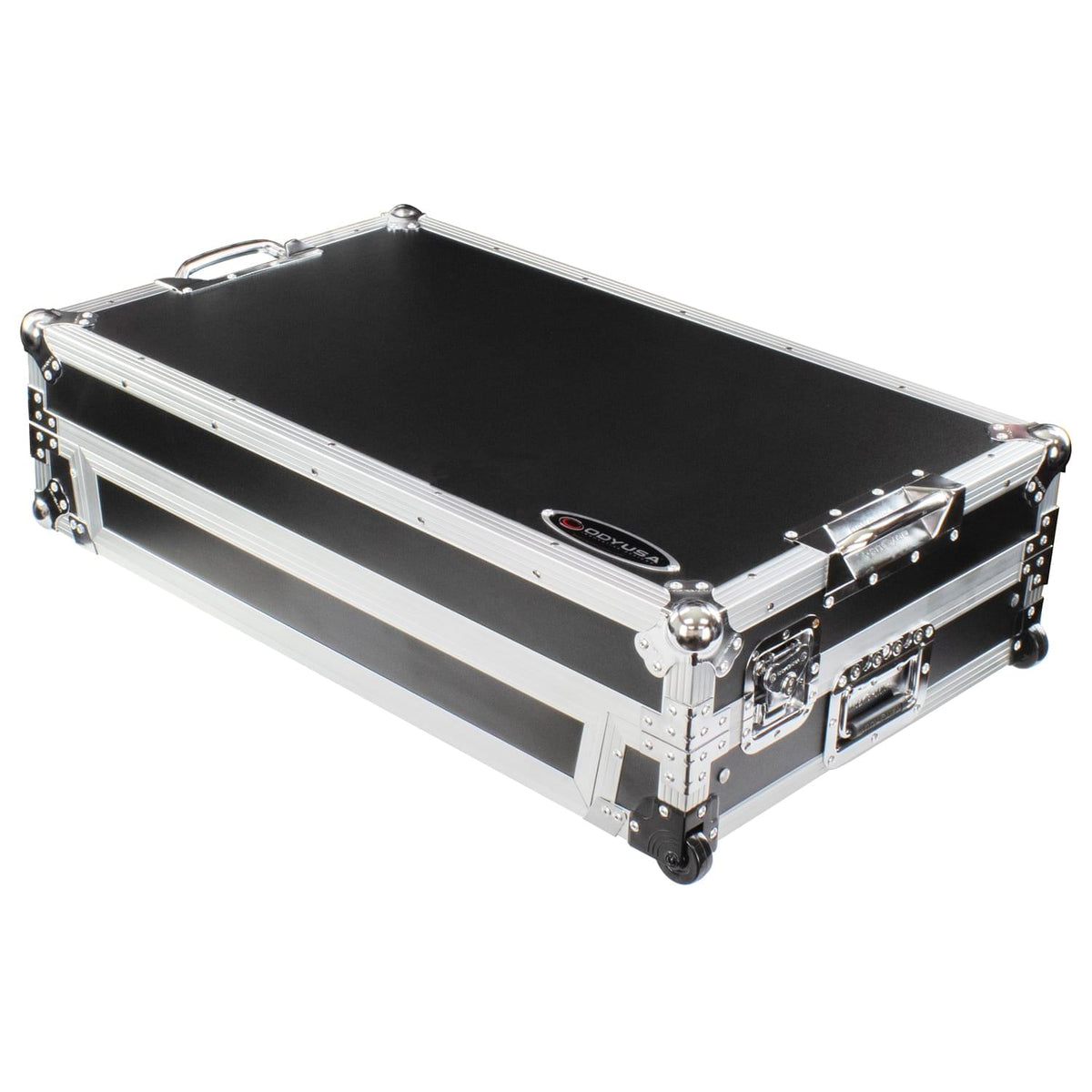 Odyssey FZGSRANE4W1 - RANE FOUR 1U Flight Case with Glide Style Laptop Platform and Wheels.