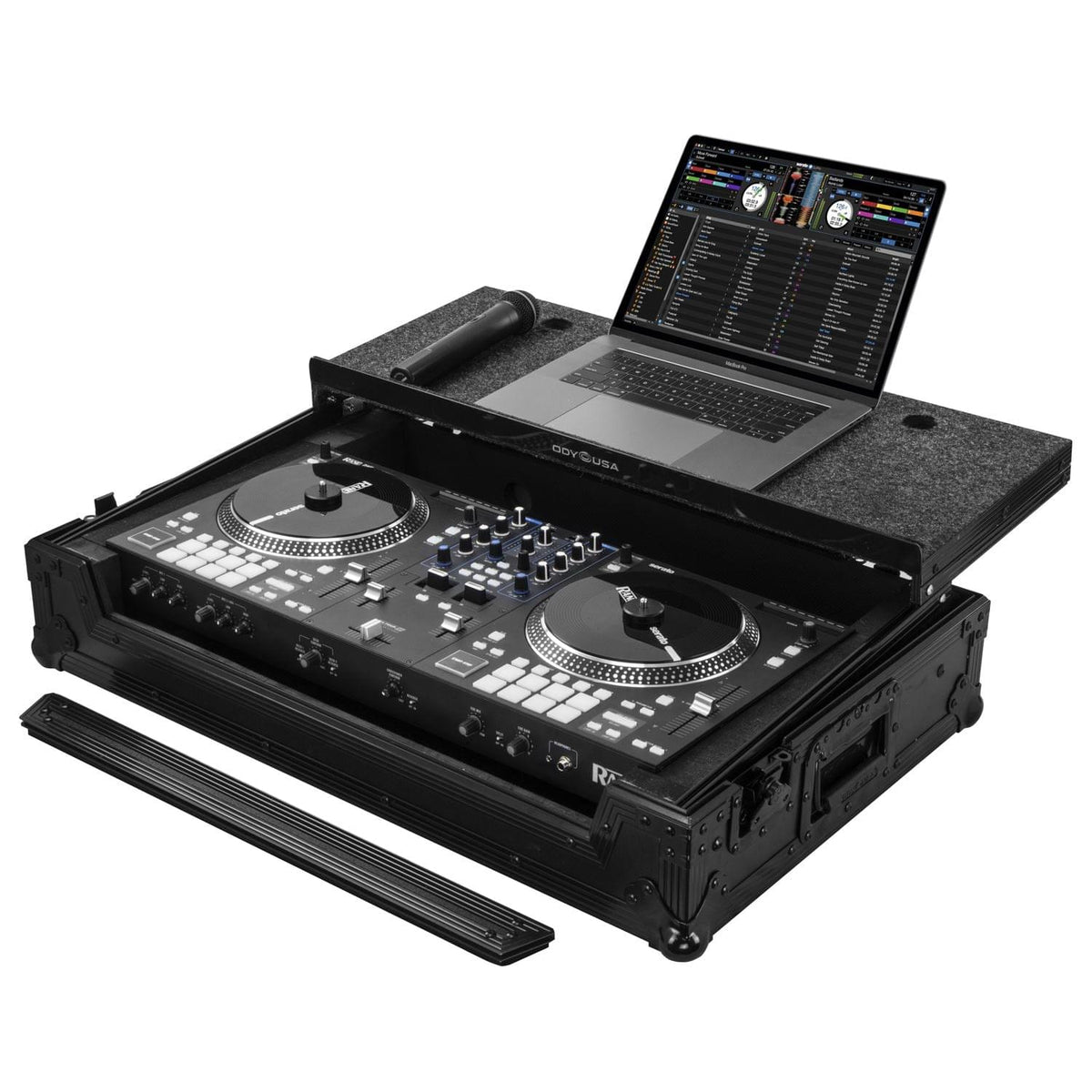 Odyssey FZGSRANEONEWBL - Rane ONE/ONE MKII Flight Case in Black with Patented Glide Platform.
